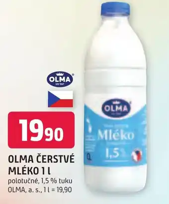 Trefa OLMA ČERSTVÉ MLÉKO 1 L. nabídka