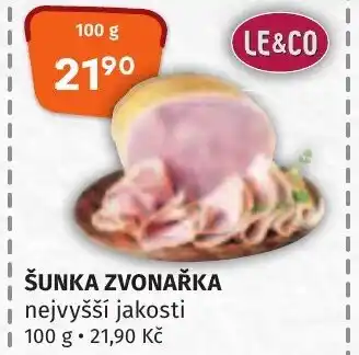 Trefa ŠUNKA ZVONAŘKA nabídka