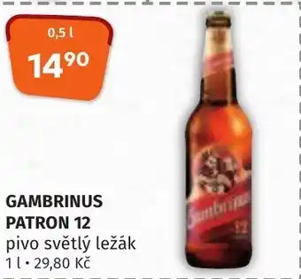 Trefa GAMBRINUS PATRON 12 nabídka