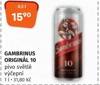 Trefa GAMBRINUS ORIGINÁL 10 nabídka