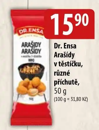 Dr. Ensa Arašídy v těstíčku, různé příchutě, 50 g