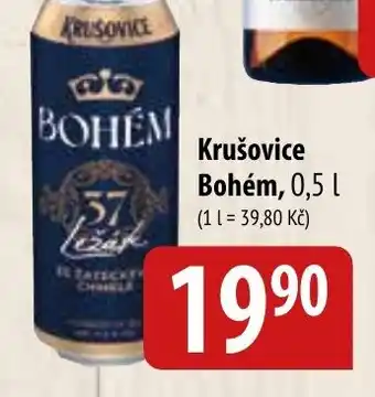 Bala Krušovice Bohém, 0,5 L. nabídka