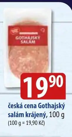 Bala česká cena Gothajský salám krájený, 100 g nabídka