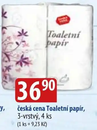 Bala česká cena Toaletní papír, 3-vrstvý, 4 ks nabídka