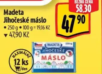 Albert Madeta Jihočeské máslo nabídka