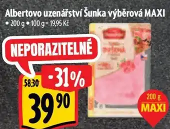 Albert Albertovo uzenářství Šunka výběrová MAXI nabídka
