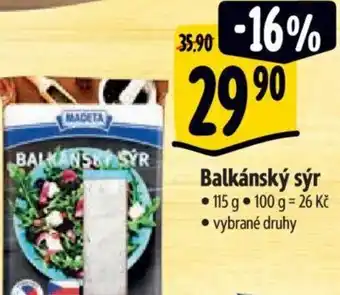 Albert Balkánský sýr nabídka