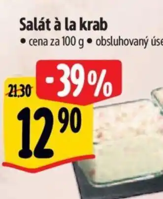 Albert Salát à la krab nabídka