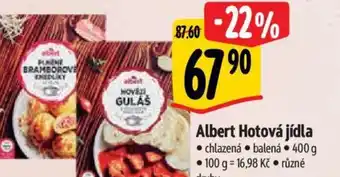 Albert Albert Hotová jídla nabídka