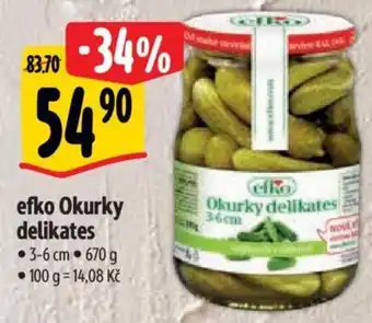Albert efko Okurky delikates nabídka