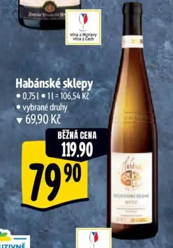 Albert Habánské sklepy nabídka