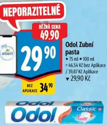 Albert Odol Zubní pasta nabídka
