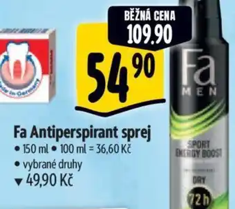 Albert Fa Antiperspirant sprej nabídka
