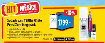Albert Sodastream TERRA White Pepsi Zero Megapack nabídka
