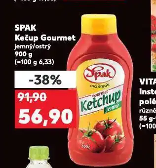 Kaufland Spak kečup gourmet nabídka