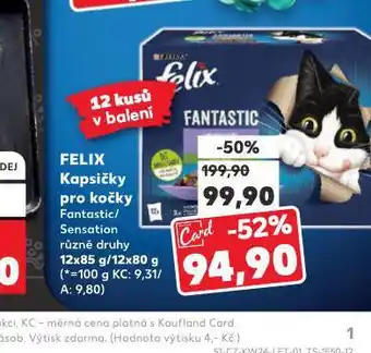 Kaufland Felix kapsičky pro kočky nabídka