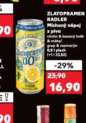Kaufland Zlatopramen radler nabídka