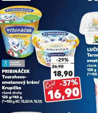 Kaufland Pribináček krupička nabídka