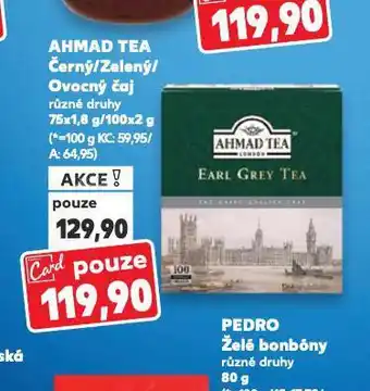 Kaufland Ahmad tea čaj nabídka