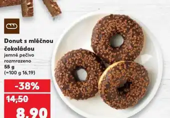 Kaufland Donut s mléčnou čokoládou nabídka