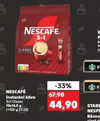 Kaufland Nescafé instantní káva nabídka