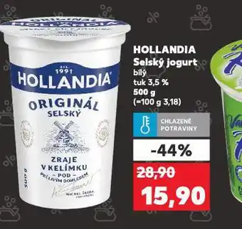 Kaufland Hollandia selský jogurt bílý nabídka