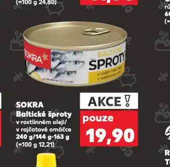 Kaufland Sokra baltické šproty nabídka