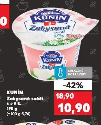 Kaufland Kunín zakysaná smetana nabídka