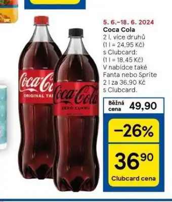 Tesco Coca cola, fanta, sprite nabídka