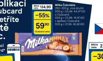 Tesco Milka čokoláda nabídka