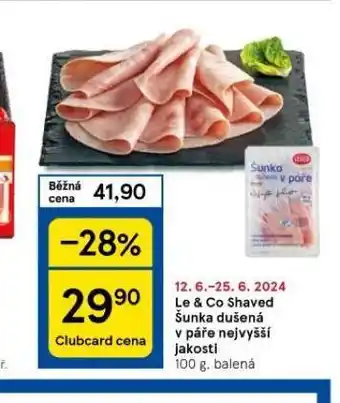 Tesco Šunka dušená v páře nejvyšší jakosti nabídka