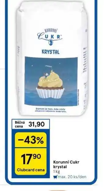 Tesco Korunní cukr krystal nabídka