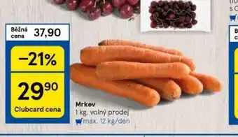 Tesco Mrkev nabídka
