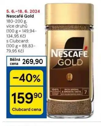 Tesco Nescafé gold nabídka