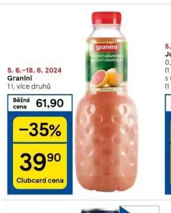 Tesco Granini nabídka