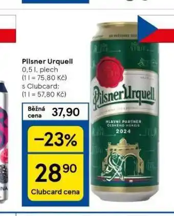Tesco Pivo pilsner urquell nabídka