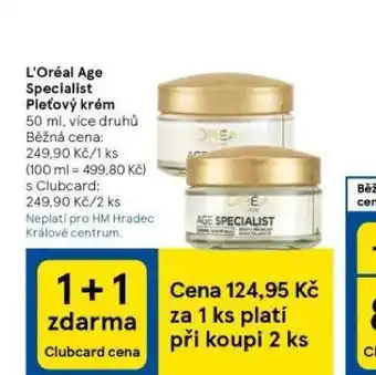Loreal age specialist pleťový krém