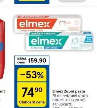 Tesco Elmex zubní pasta nabídka