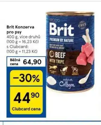 Tesco Brit konzerva pro psy nabídka