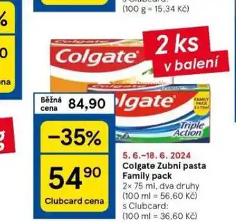 Tesco Colgate zubní pasta nabídka