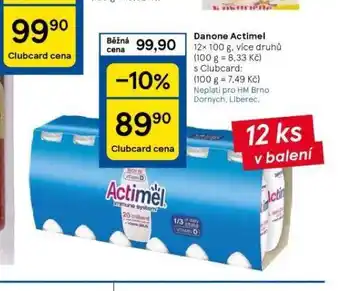 Tesco Danone actimel nabídka