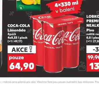 Kaufland Coca cola 4pack nabídka