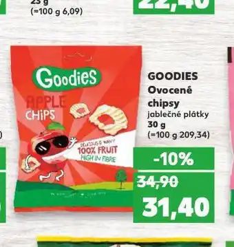 Kaufland Goodies ovocné chipsy nabídka