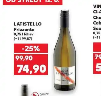 Kaufland Latistello frizzante nabídka