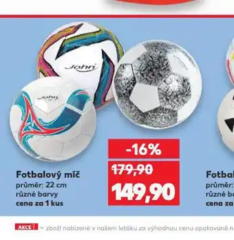 Kaufland Fotbalový míč nabídka