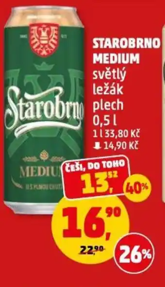 Penny Market STAROBRNO MEDIUM 0.5L nabídka