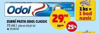 Penny Market ZUBNÍ PASTA ODOL CLASSIC nabídka