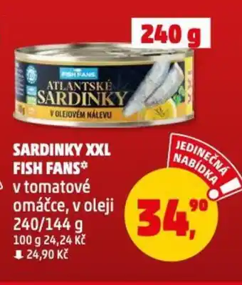 Penny Market SARDINKY XXL FISH FANS nabídka