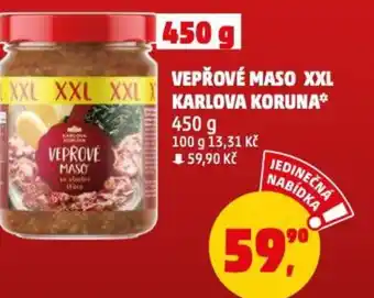 Penny Market VEPŘOVÉ MASO XXL KARLOVA KORUNA nabídka