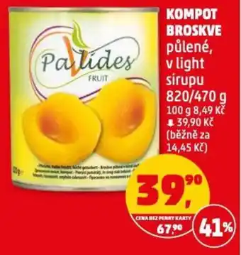 Penny Market KOMPOT BROSKVE nabídka